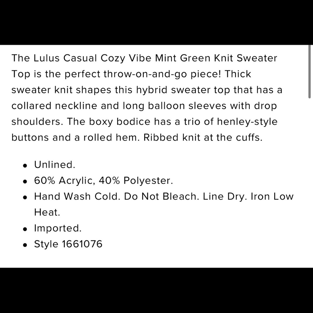 Lulus Cropped Collared Sweater - Picture 11 of 11